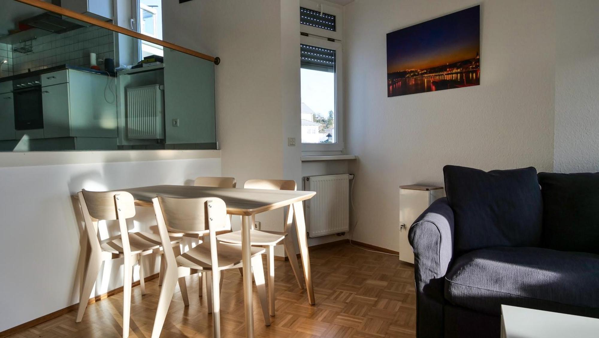 Ferienwohnung Rhein-Panorama 라한슈타인 외부 사진
