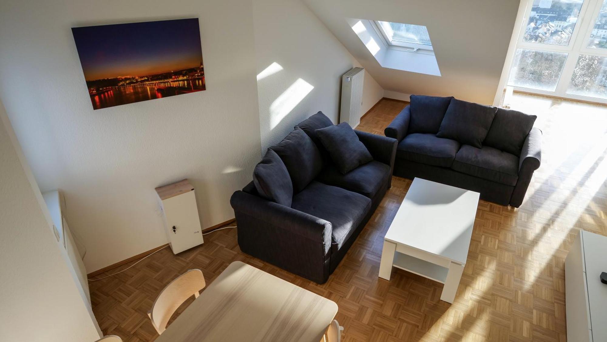 Ferienwohnung Rhein-Panorama 라한슈타인 외부 사진
